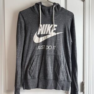 Nike Women’s Gray “Just Do It” Pullover Hoodie